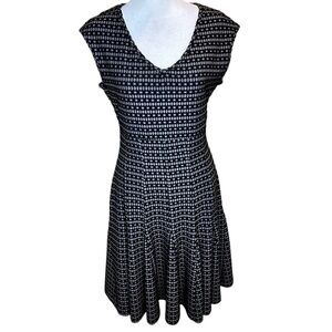 Taylor Sleeveless Fit & Flare V-Neck Dress Size 4